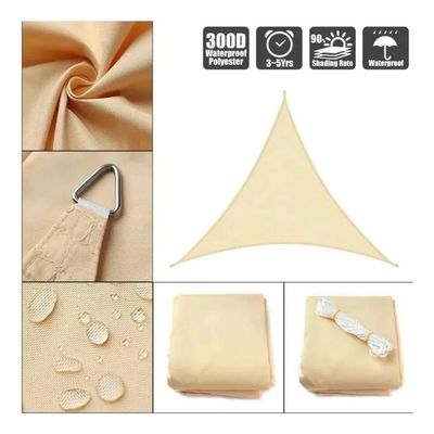 Imagen 2 del producto Carpa Toldo Vela Triangular Impermeable UV 5x5x5 MTS