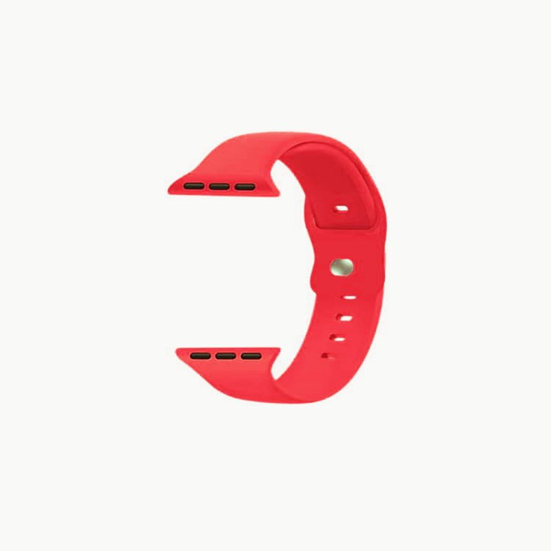 IMPORTCLICK - Correa Apple Watch Silicona Rojo S/M 38x40x41MM