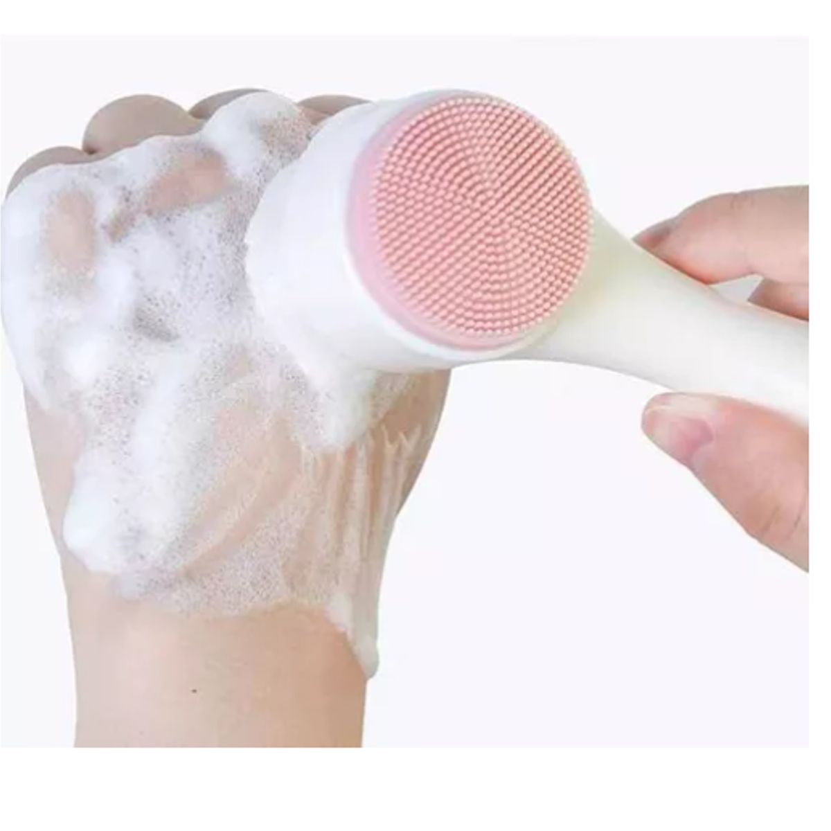 GENERICO - 12 Cepillo Manual De Limpieza Facial Doble Cara Exfoliador