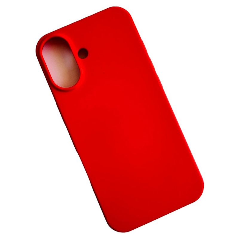 GENERICO - Carcasa Funda Para iPhone 16 Silicona Color Rojo