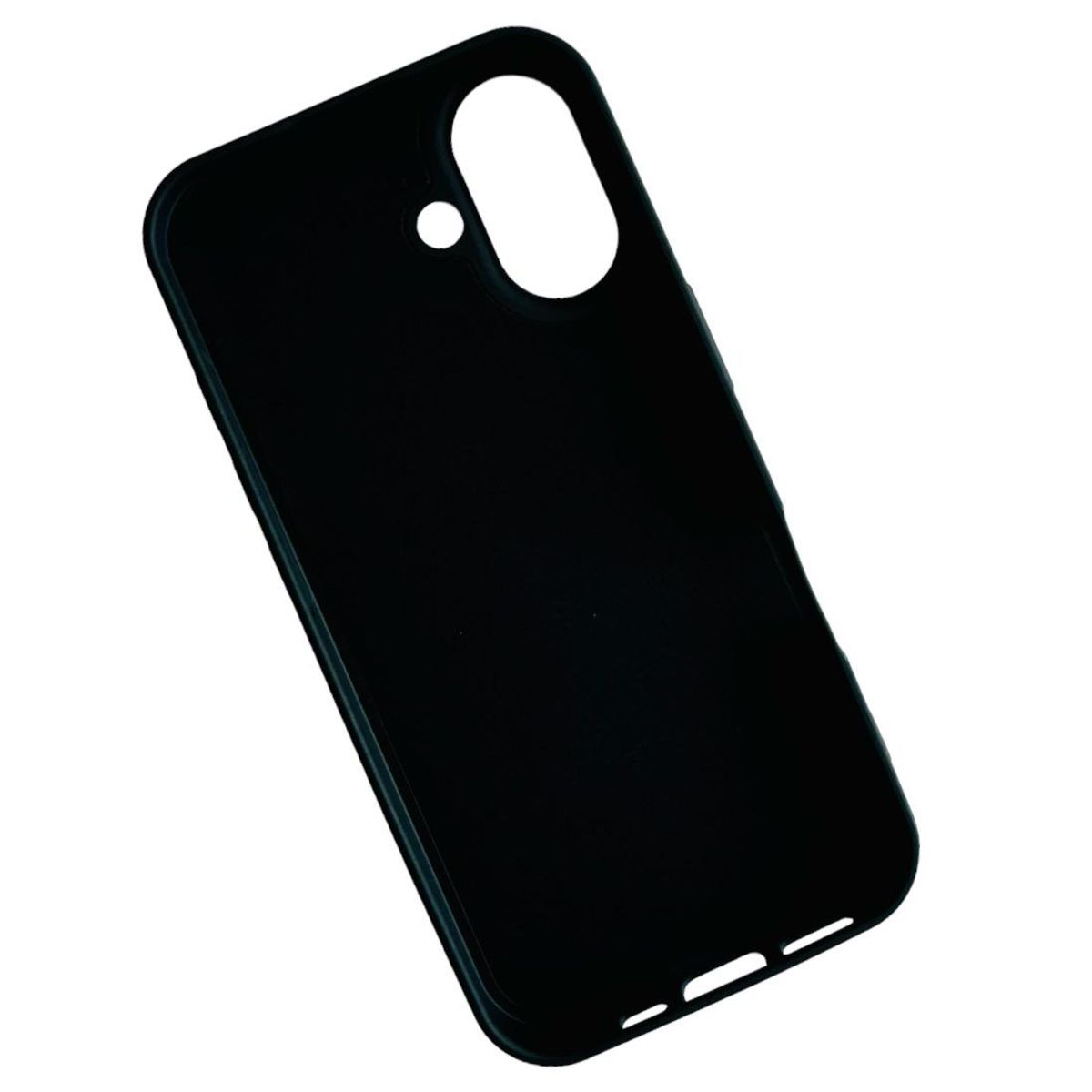 GENERICO - Carcasa Funda Para iPhone 16 Plus Silicona Color Negro