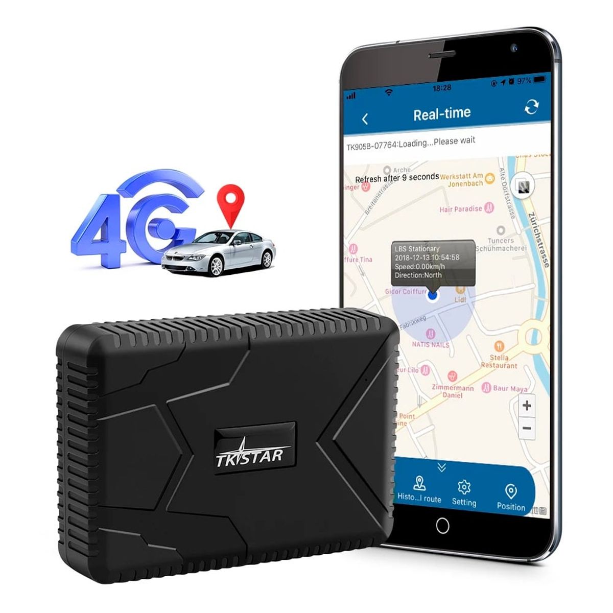 TKSTAR - Rastreador Gps 4G LTE Magnético Recargable 7800 mAhTkstar Tk915