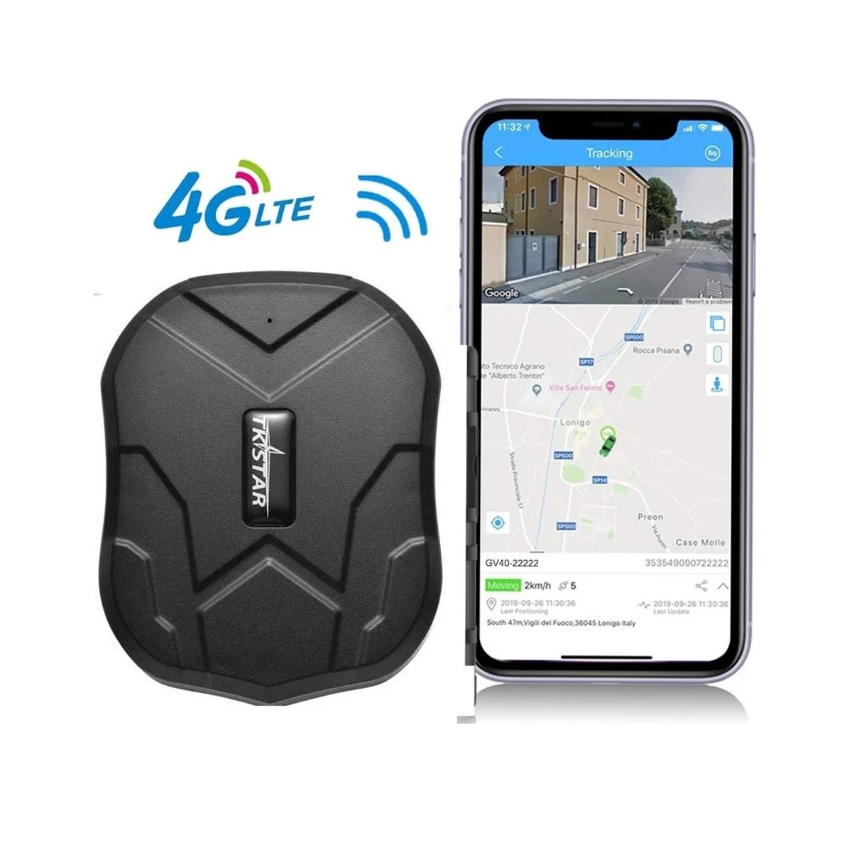 TKSTAR - Rastreador GPS 4G LTE Magnético Recargable 5000mAh Tkstar Tk905