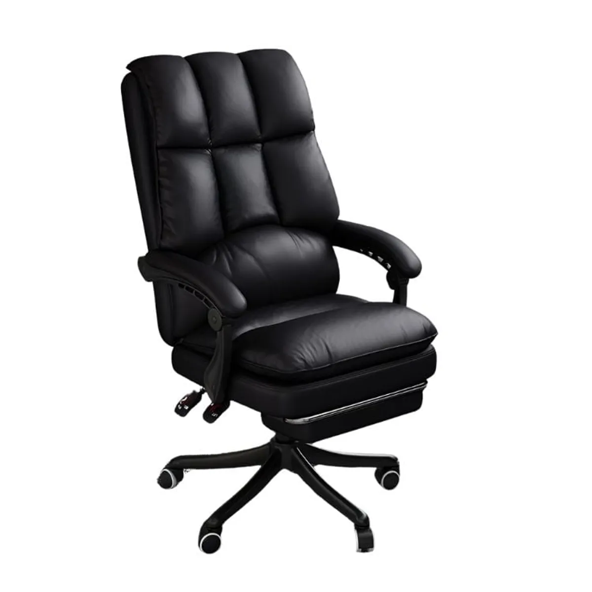 CRUSEC - Silla De Escritorio YT-211 Giratoria Acolchada Oficina Ejecutiva - Negro