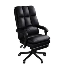 CRUSEC - Silla De Escritorio YT-211 Giratoria Acolchada Oficina Ejecutiva - Negro