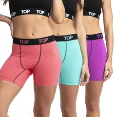 TOP - Bóxer Medio Modal MUJER Pack 3 C3