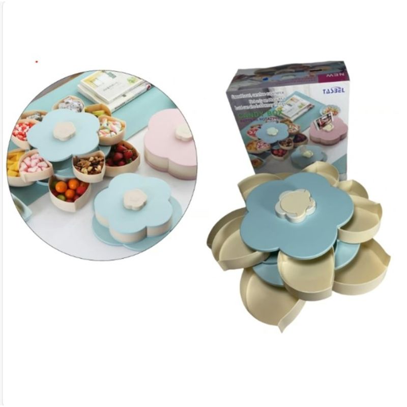 GENERICO - Flor Para Dulces Doble Rosado 10 Compartimientos Porta Celular