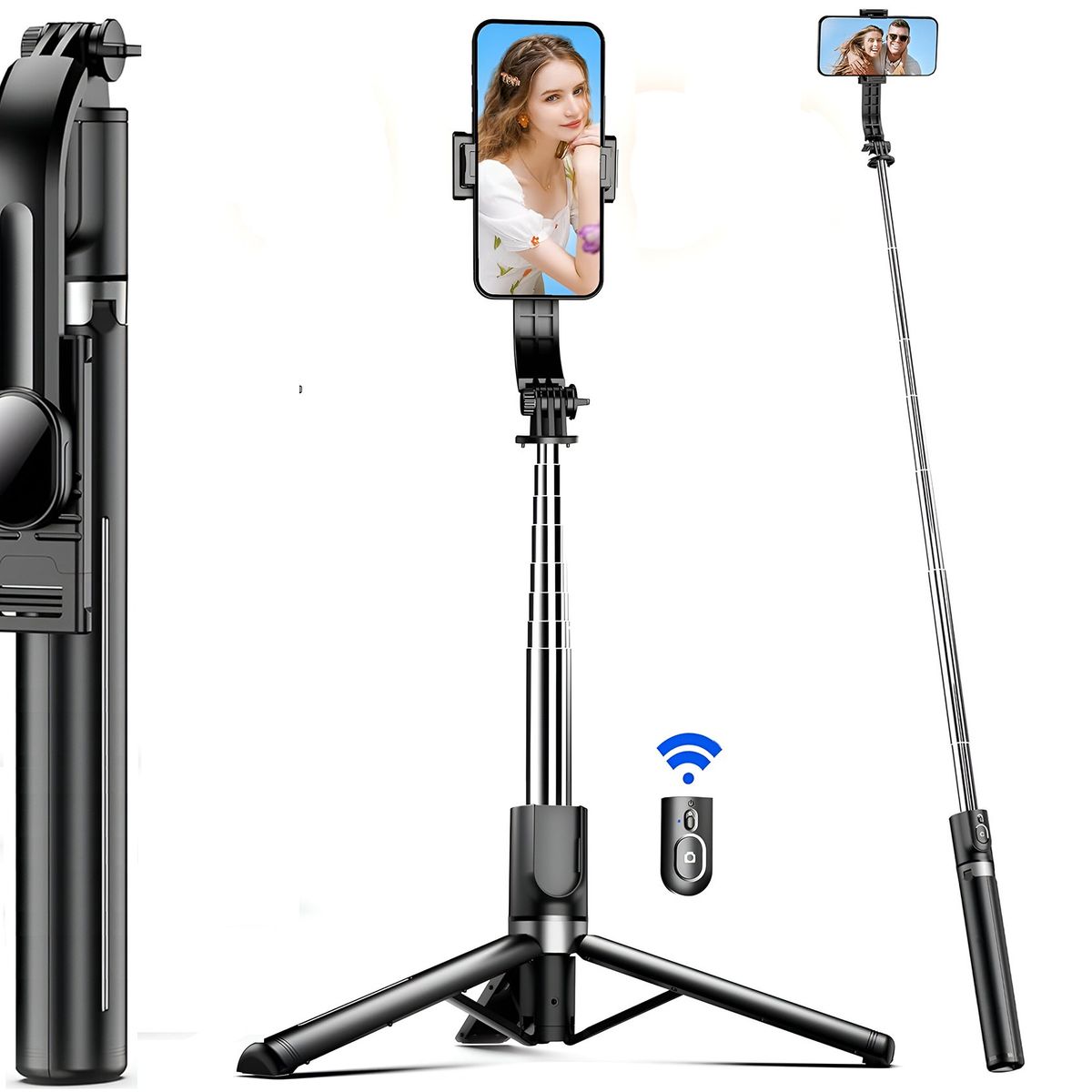 GENERICO - Estabilizador Tripode Palo Selfie 3 En 1 Con Bluetooth