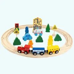 JUGUETERIA ESTELAR - Pista Tren de Madera Circular