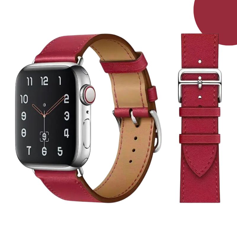 GENERICO - Correas De Cuero Premium para Apple Watch 42-44-45-49mm