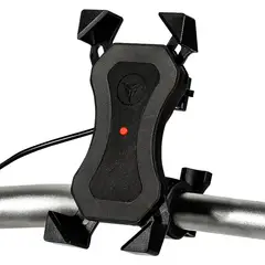 MOTOWOLF - Soporte para telefono mas cargador USB 2817C 2 en 1