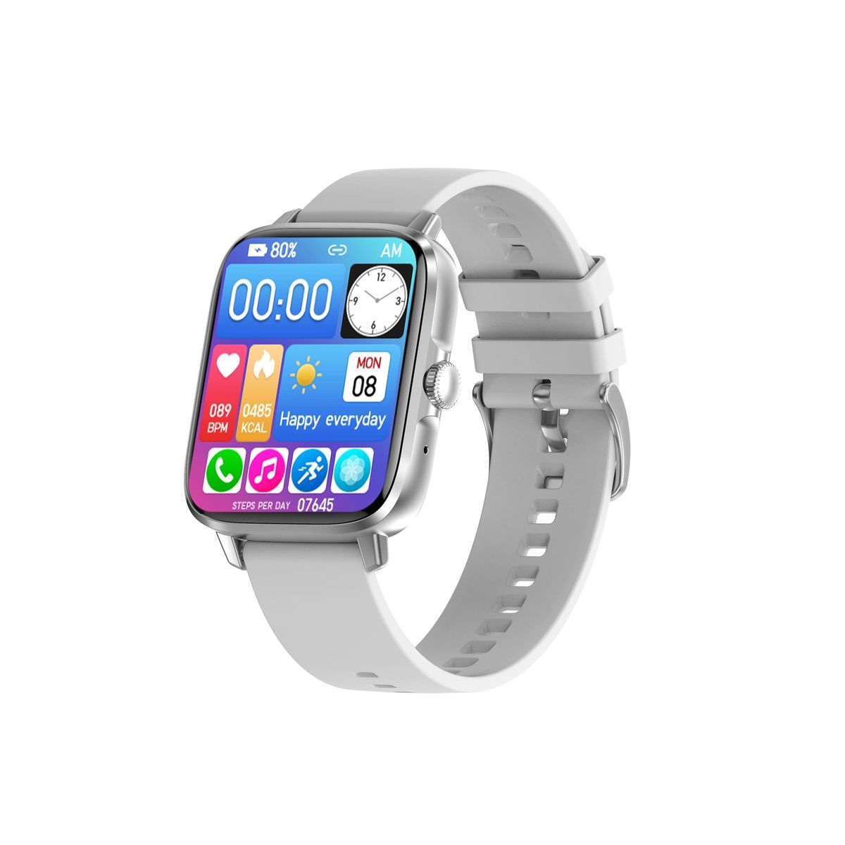 DTNO1 - Smartwatch DT102 Reloj Inteligente Bluetooth llamadas NO1 - Plata