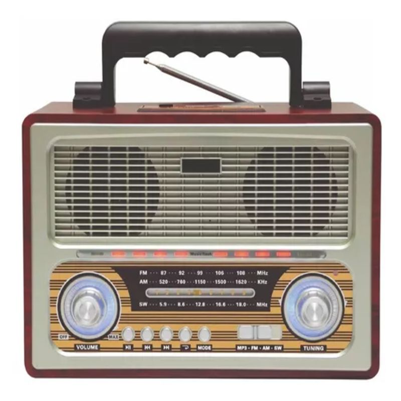 AUDIO PRO - Radio retro portatil BTFMSD Recargable AP02055