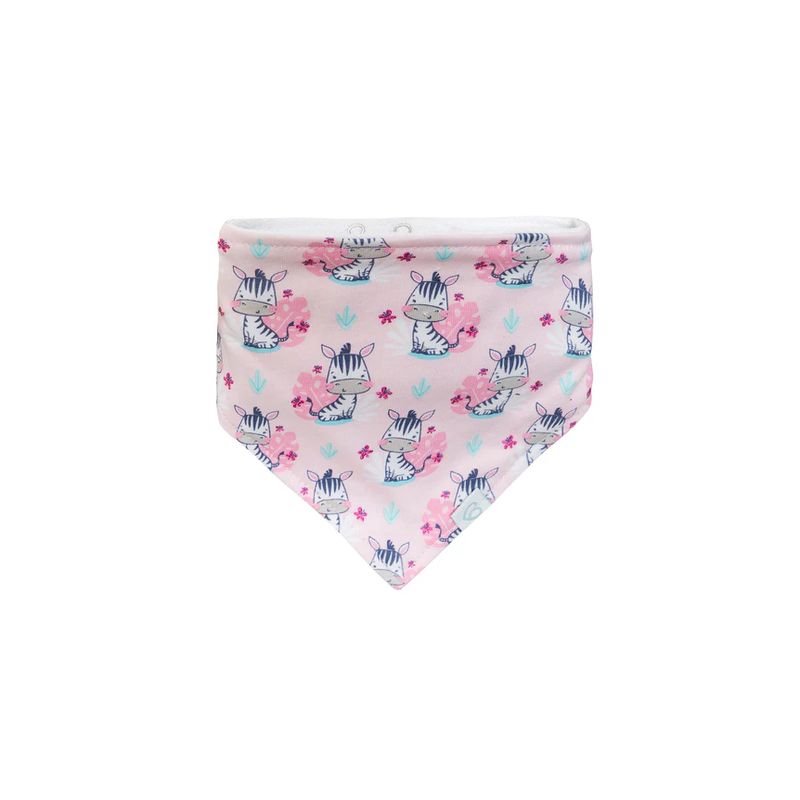 BAMBINO - Bipack Babero Bandana Fucsia Animales