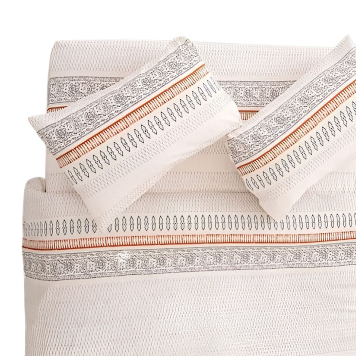 GENERICO - Juego de Sábanas 1.5 Plazas 144 Hilos - Kansas