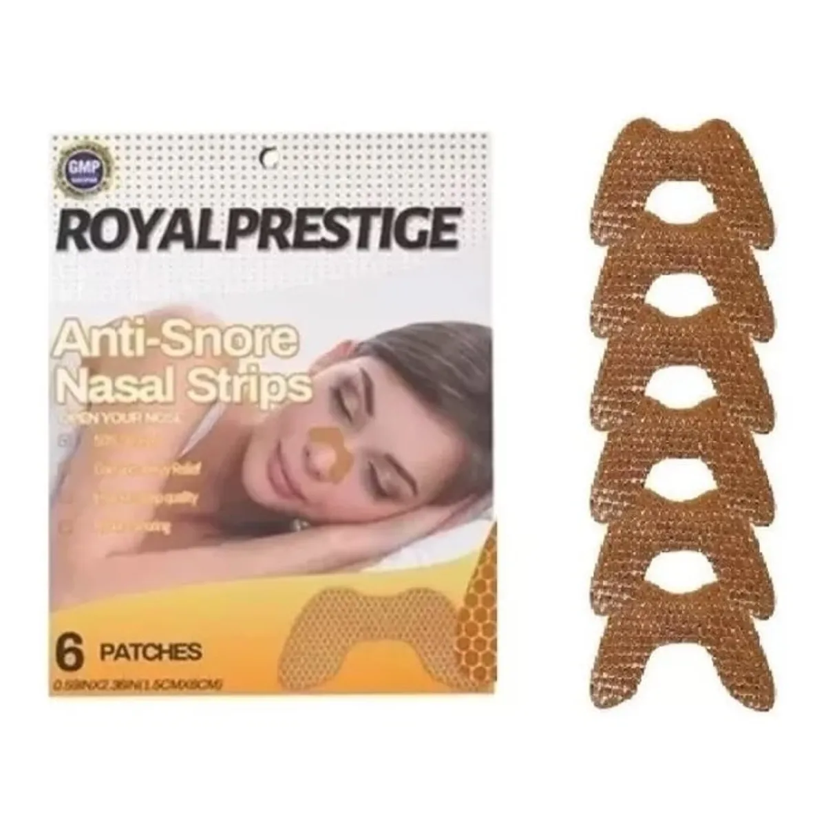 GENERICO - Parches Royal Sleep Anti Snore Nasal Strips 6