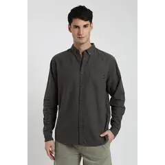 FROENS - Camisa manga larga Basic grafito - Algodón orgánico