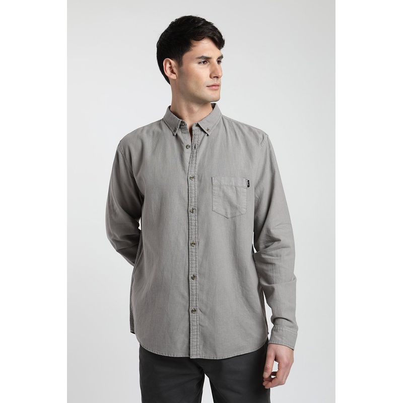 FROENS - Camisa manga larga Basic gris - Algodón orgánico