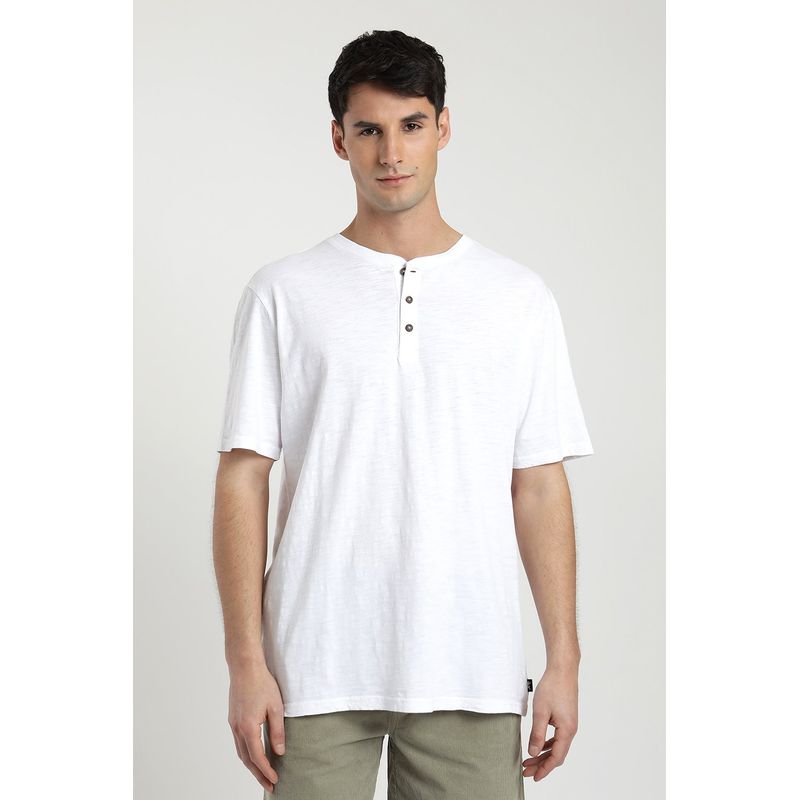 FROENS - Polera manga corta hombre Mao negro - Algodón orgánico slub