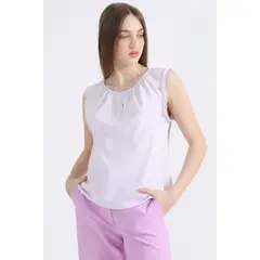 LIOLA - Blusa Volantes Romantico, Lila