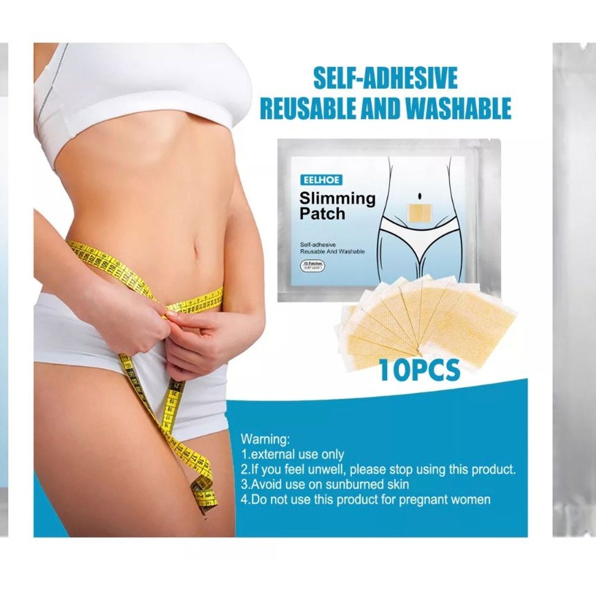 GENERICO - Parches Slimming Patch Kiyome 10 Unidades Autoadhesivo