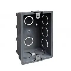 GENERICO - Caja Eléctrica Tabique Con Oreja Metálica Gris