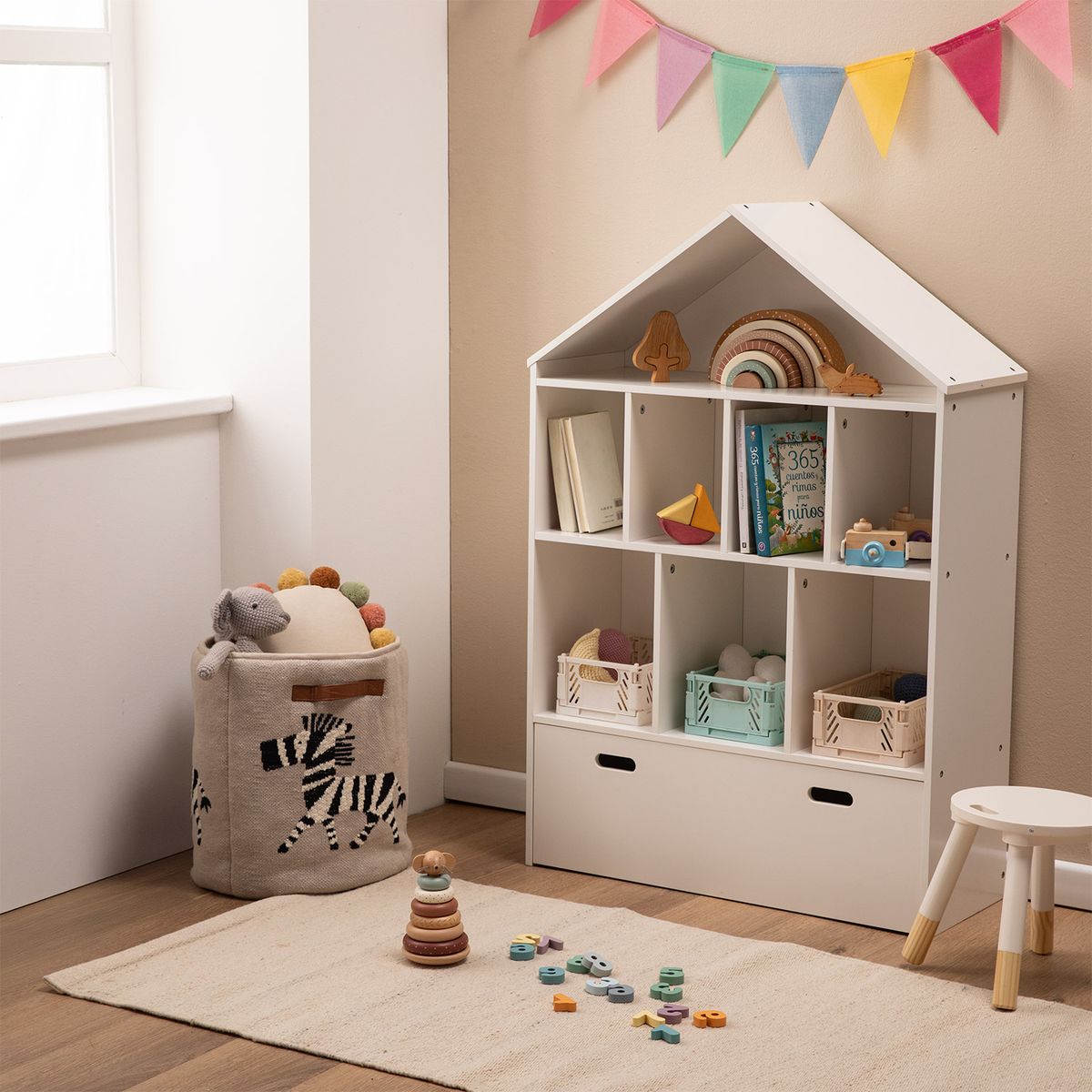 FORM DESIGN - Librero Infantil Casita Blanco Form