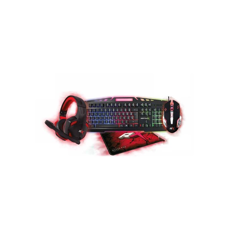 Kit Gamer Mouse Teclado Y Mouse Pad - SC Negro