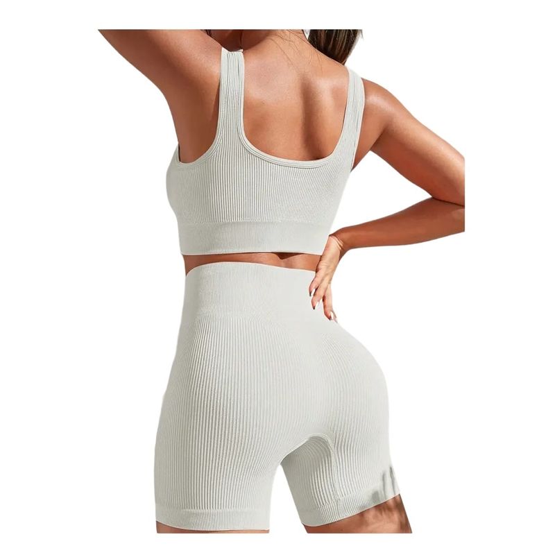 GARSIL - Conjunto Deportivo Casual Para Mujer - Short De Yoga Y Peto