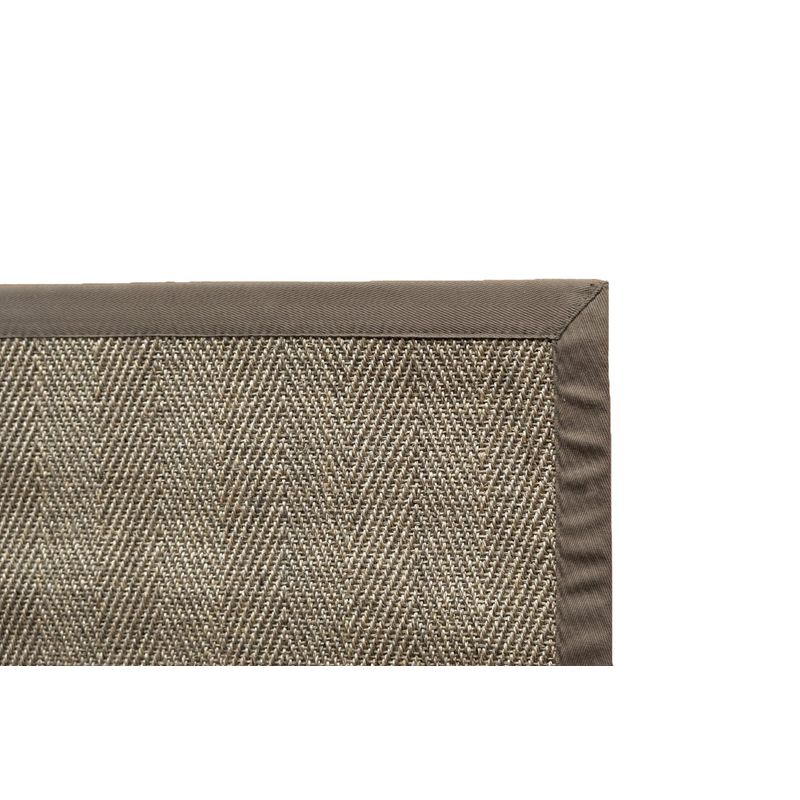 GENERICO - Alfombra Sisal Natural Borde Café 170x240 cm VB563