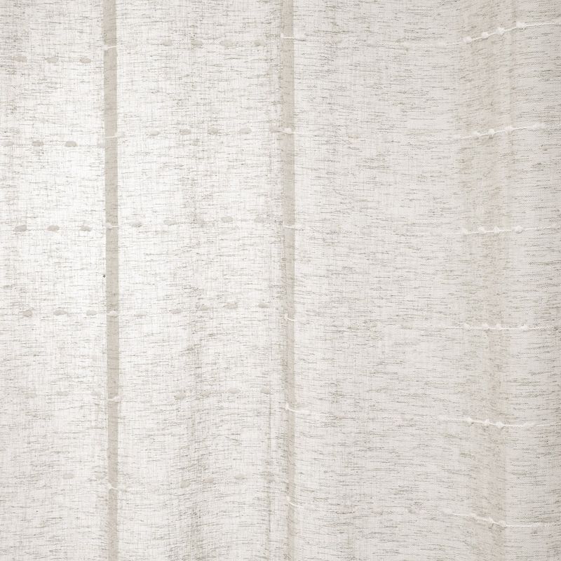 ZAHR - SET DE 2 CORTINA VISILLO BORDADO BEIGE