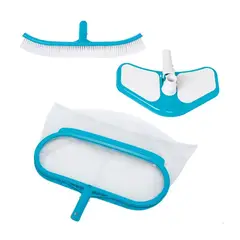 INTEX - Kit de Limpieza Deluxe para Piscinas y Spas 3 Accesorios