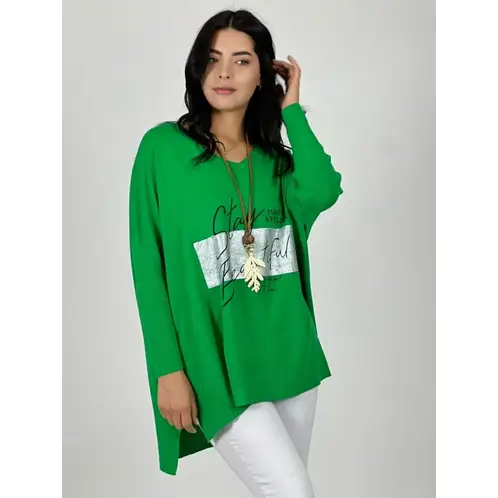 ENIGMATICA BOUTIQUE - Sweater Spandex Holgado STAY BEAUTIFUL - Negro