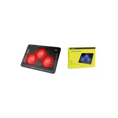 TECNOLAB - Base 3 Ventiladores Notebook Gamer Led Rojo - SC