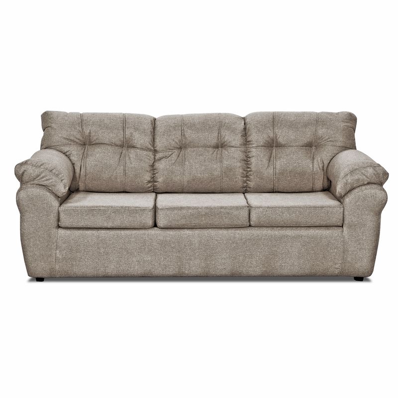 DECOOUTLET - Sofá Polonia 3 Cuerpos Tela Beige