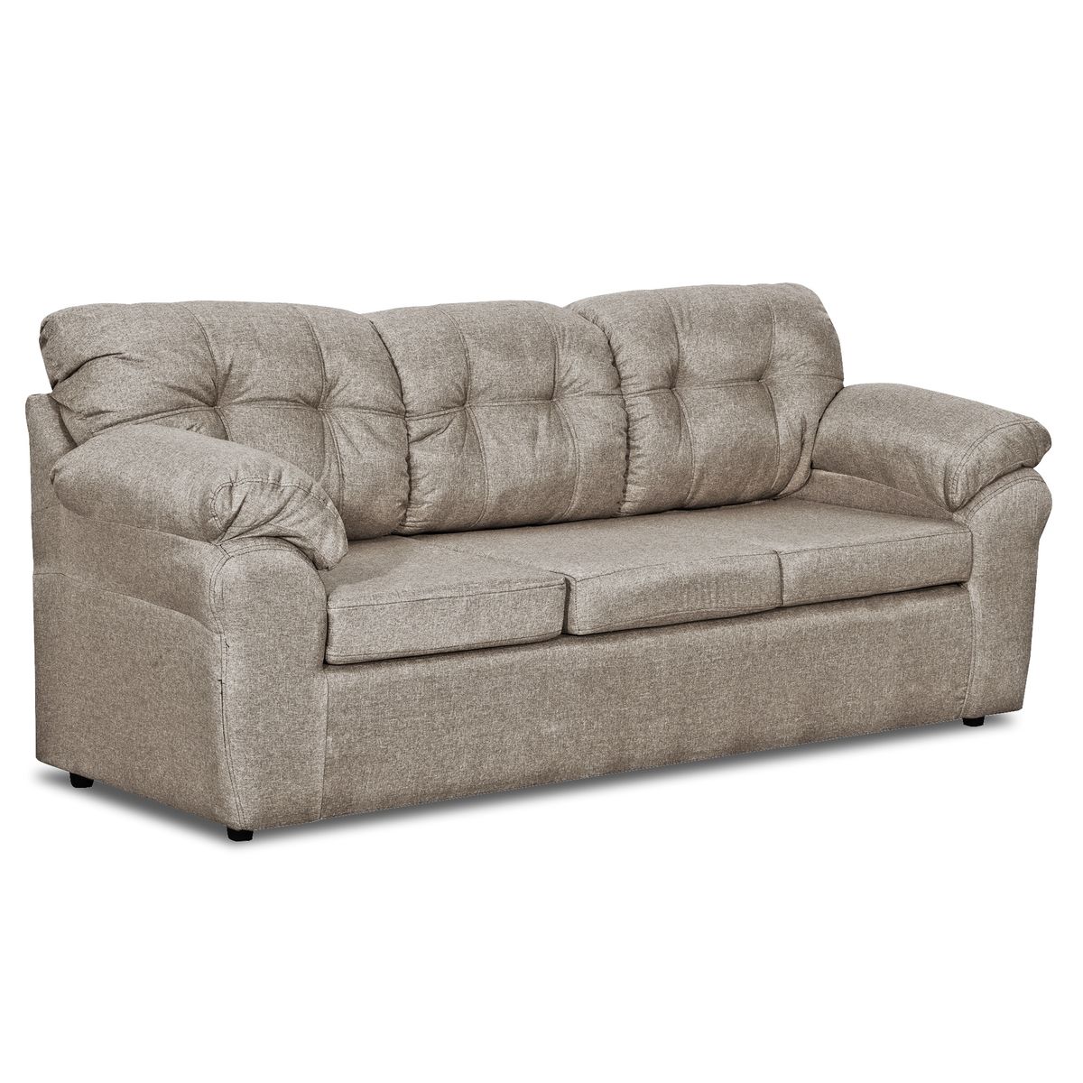 DECOOUTLET - Sofá Polonia 3 Cuerpos Tela Beige