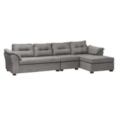 DECOOUTLET - Seccional Laos XL Intercambiable Tela Gris