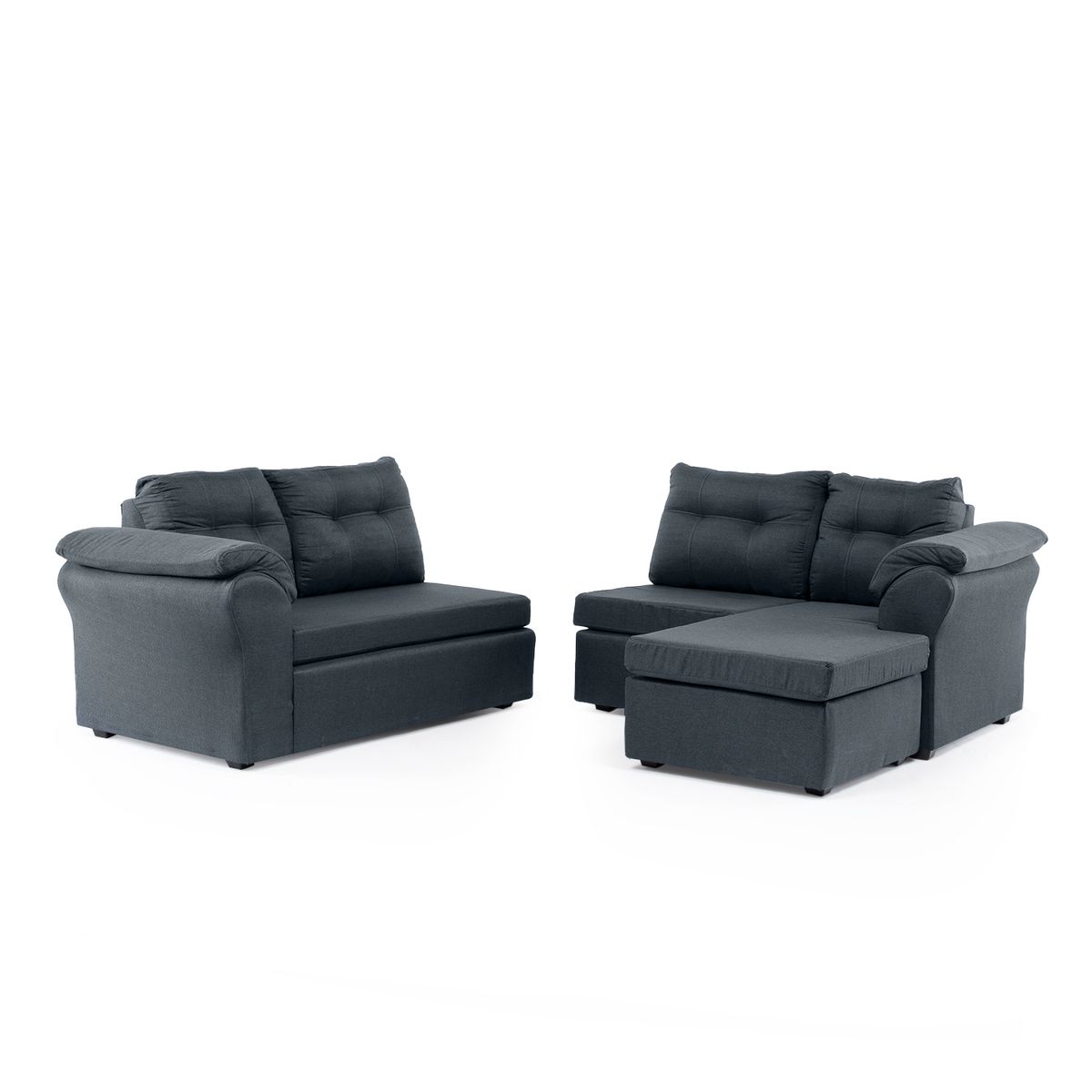 DECOOUTLET - Seccional Laos XL Intercambiable Tela Gris