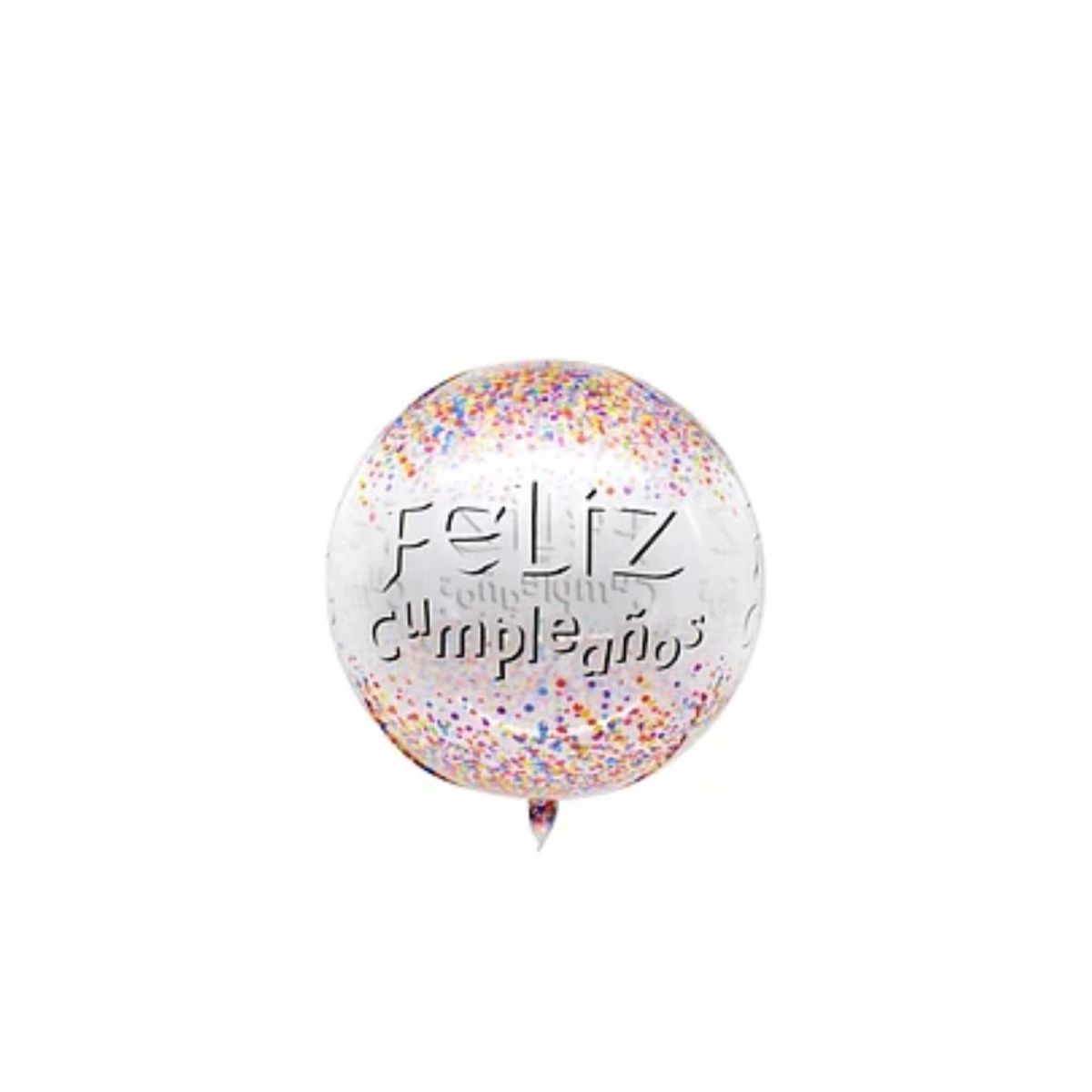 GENERICO - Globo Transparente Feliz Cumpleaños 55cm