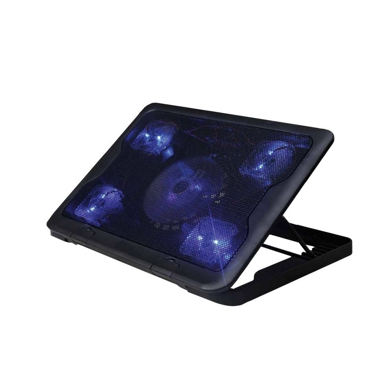 REPTILEX - Base Gamer 5 Ventiladores Notebook Reptilex Luz Azul - SC