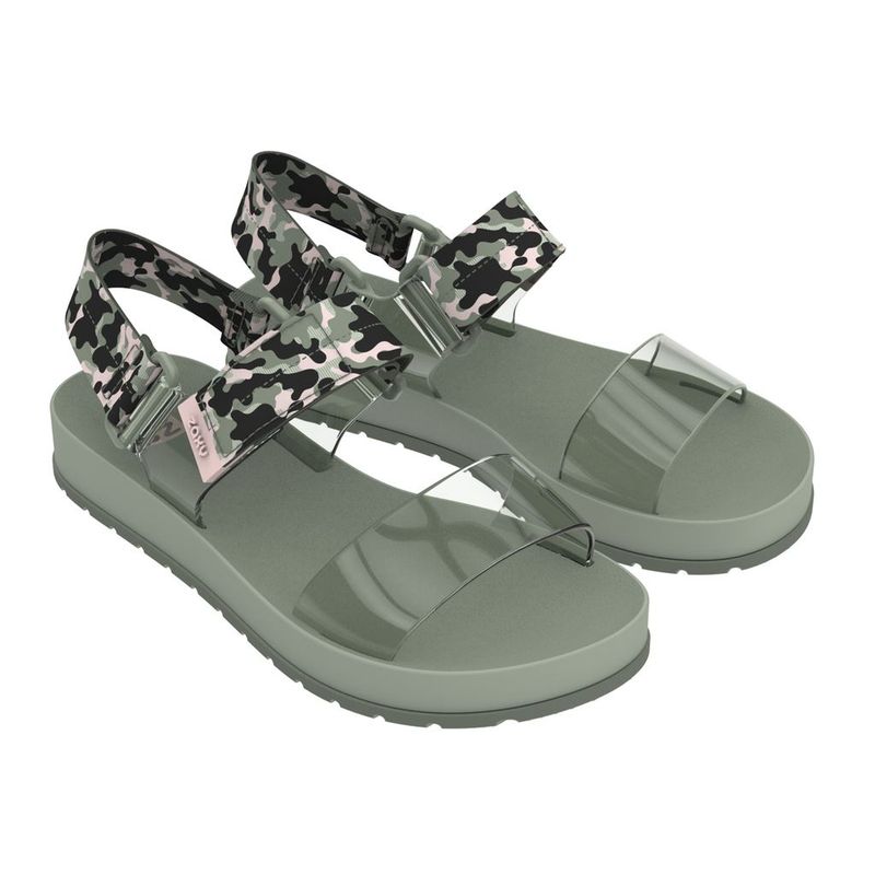 ZAXY - Sandalia Mujer Verde Print Zaxy