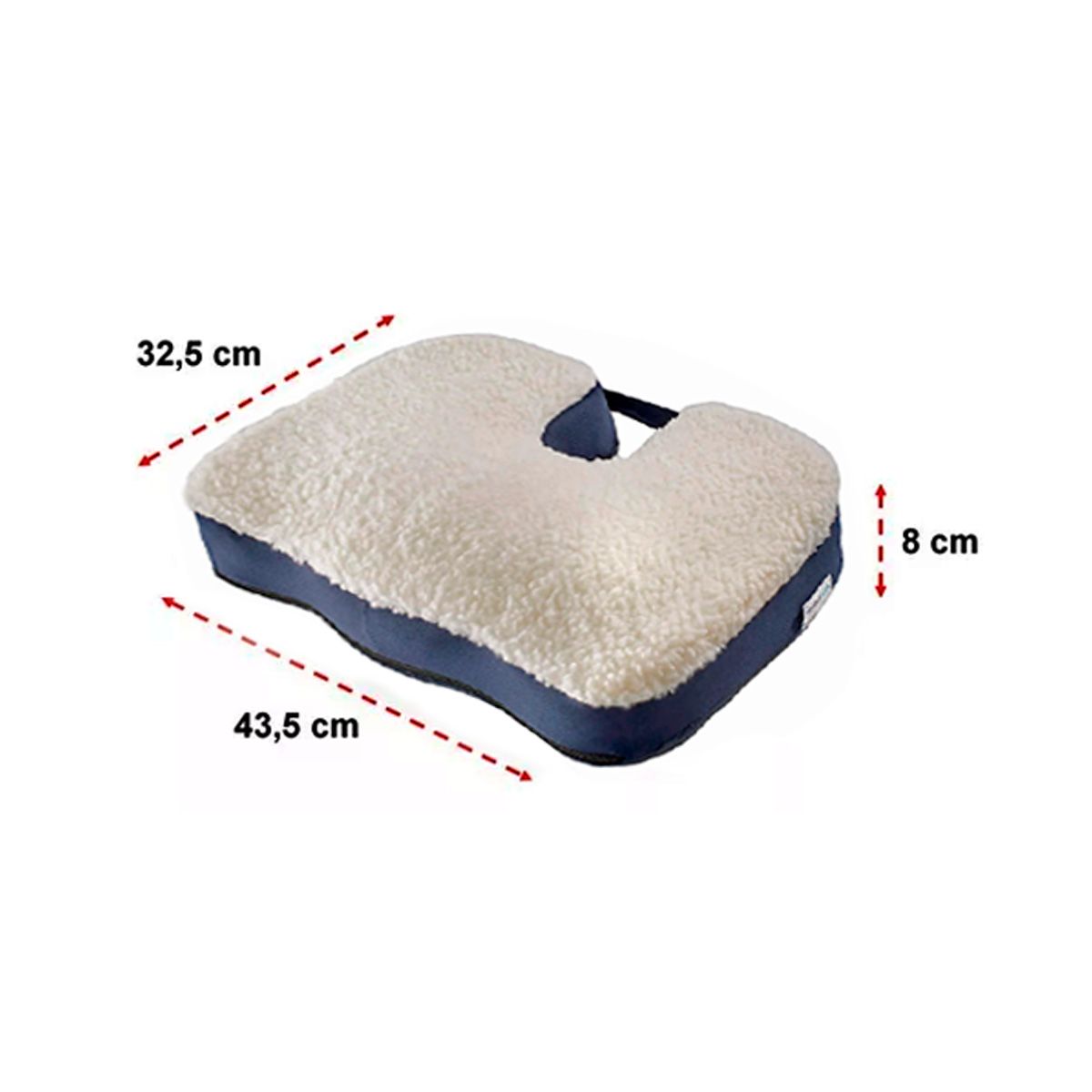 GENERICO - Cojín Ortopédico Lumbar Asiento Viscoelástico Gel Para Coxis