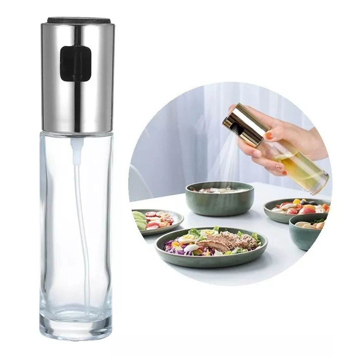 GENERICO - Dispensador Rociador Pulverizador de Aceite de 100 ml.
