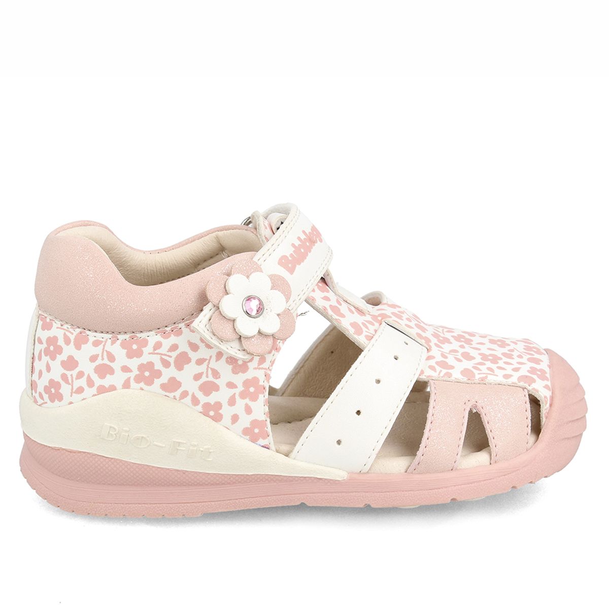 BUBBLE GUMMERS - Sandalia  Niña Bubblegummers Bio Fit Blanco-Rosado