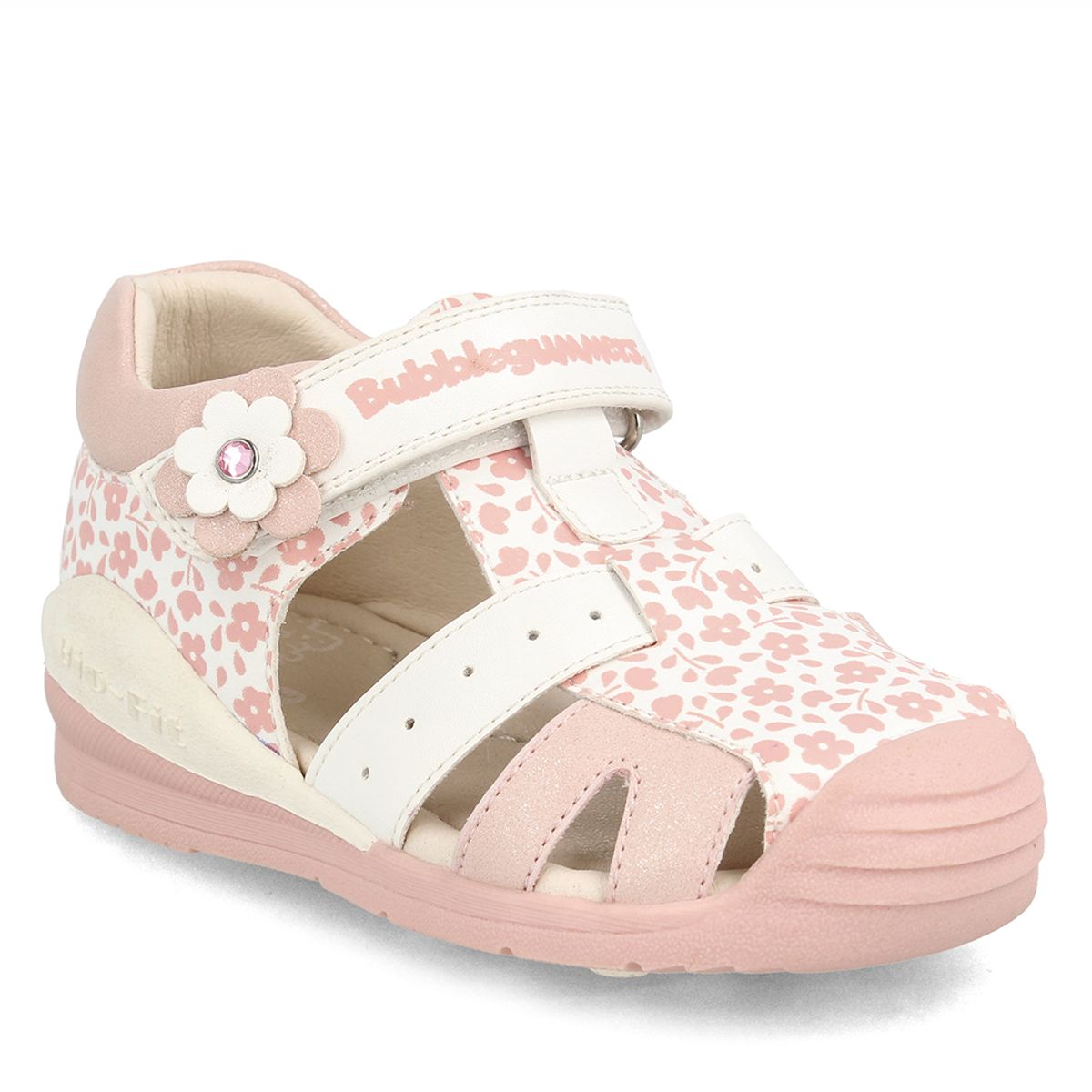 BUBBLE GUMMERS - Sandalia  Niña Bubblegummers Bio Fit Blanco-Rosado