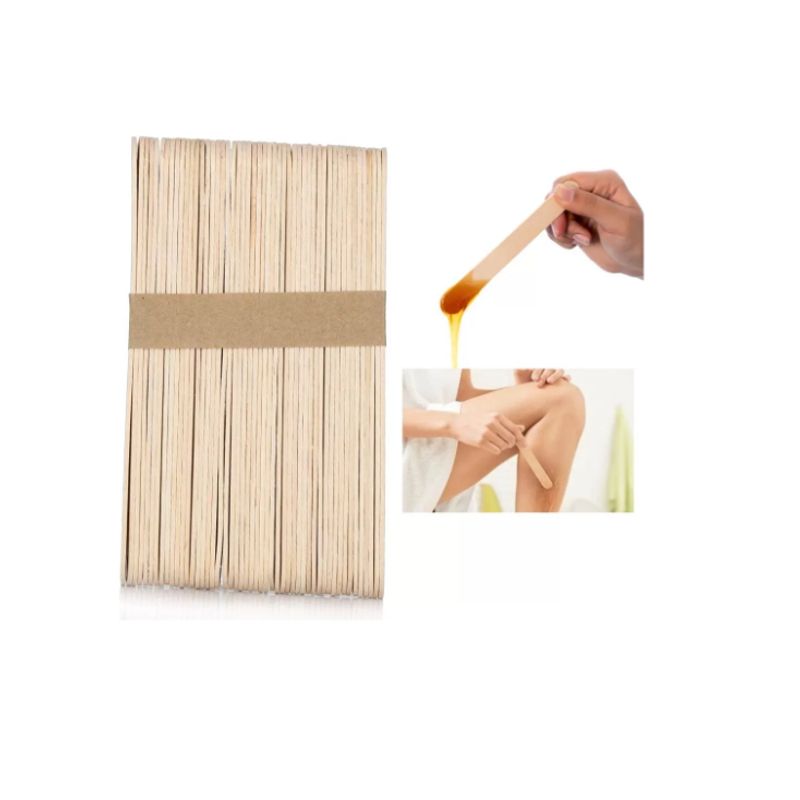 GENERICO - Paletas Para Depilación De Madera Desechables 50 Unidades