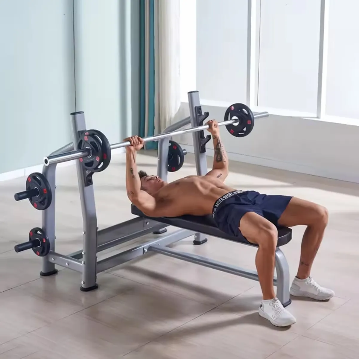 SDFIT - Banco plano de levantamiento olímpico 60 kg - BS-A-4022