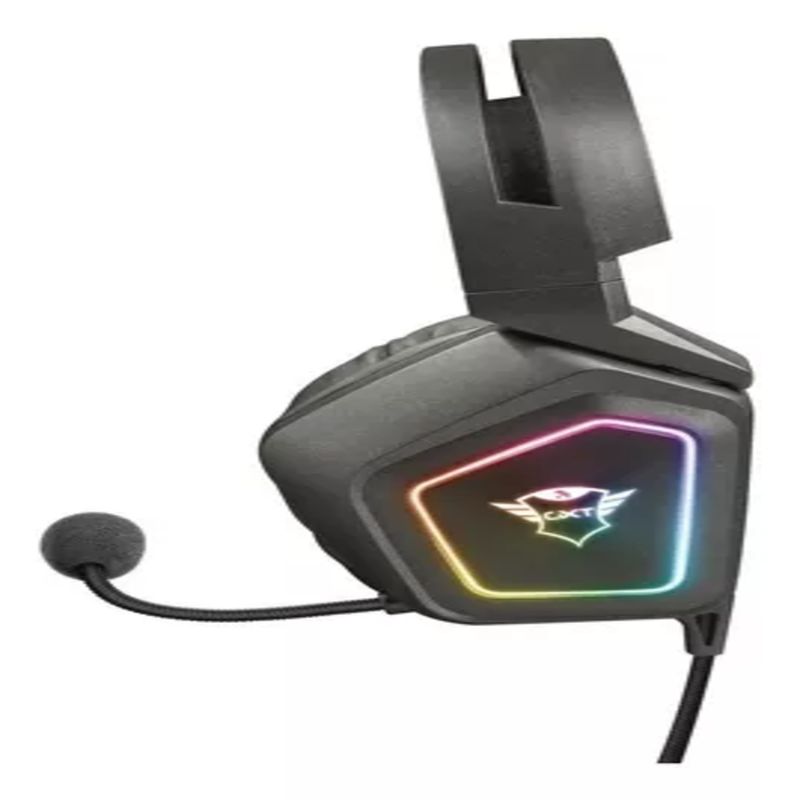 TRUST - Audífono Gamer Usb 7.1 Rgb Tibia Lol Blizz Gxt 450 Trust Color Gris