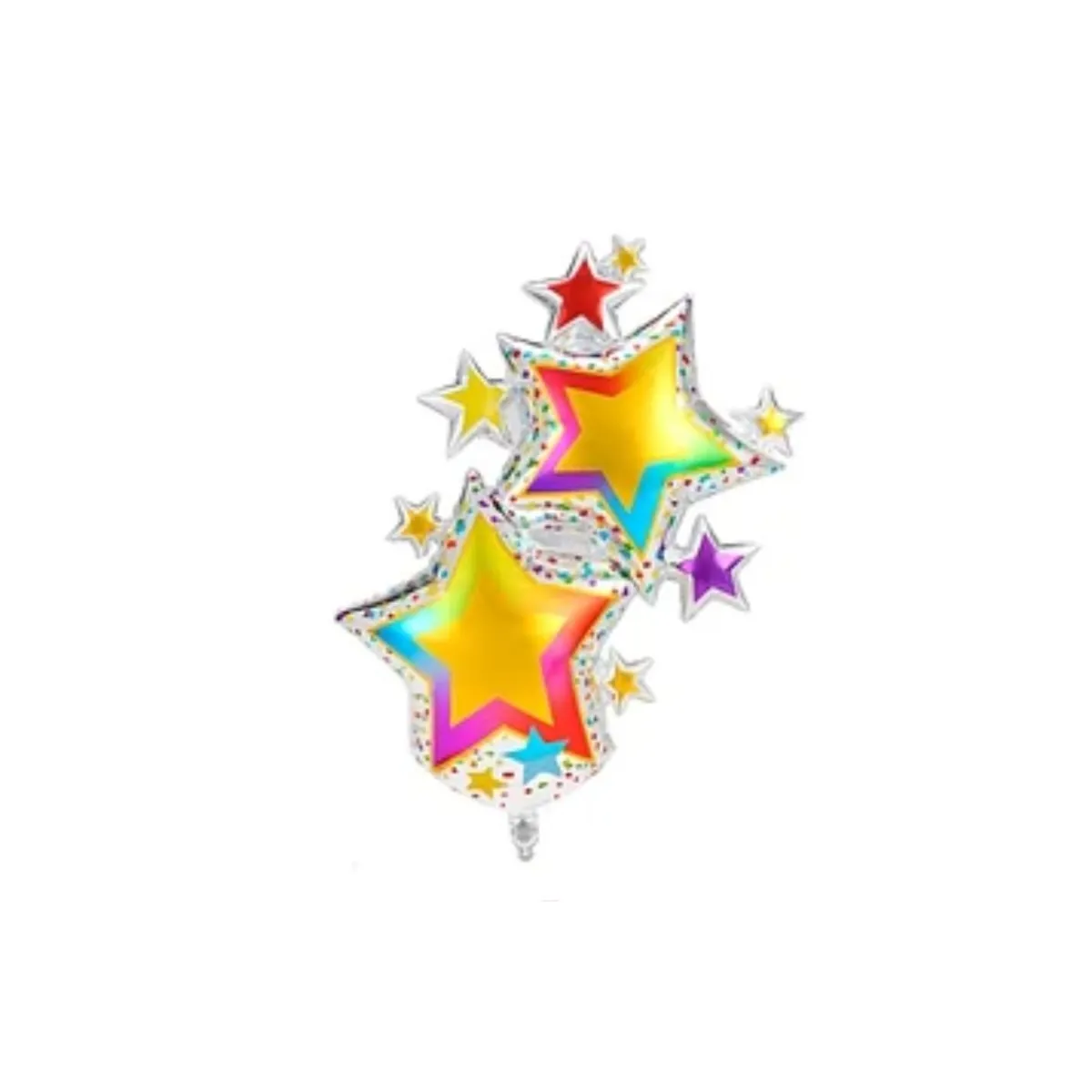 GENERICO - Globo Metalizado Estrellas De Colores 62x102cm