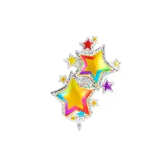 GENERICO - Globo Metalizado Estrellas De Colores 62x102cm